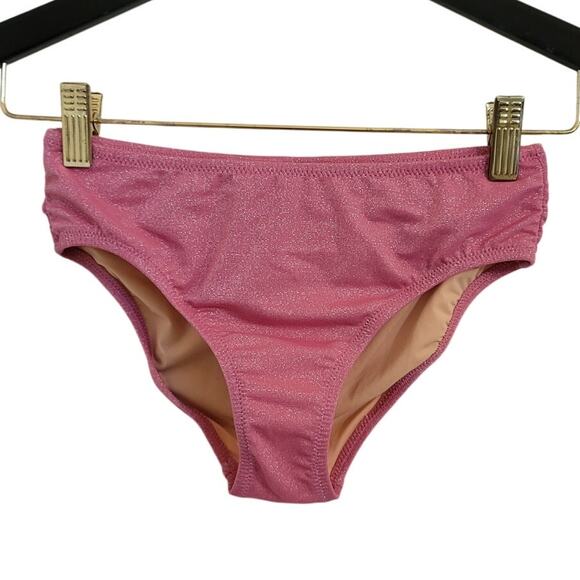 NWOT J. Crew Crewcuts Girls Pink Shimmer Bikini "Bottom Only" 12 - Picture 2 of 4